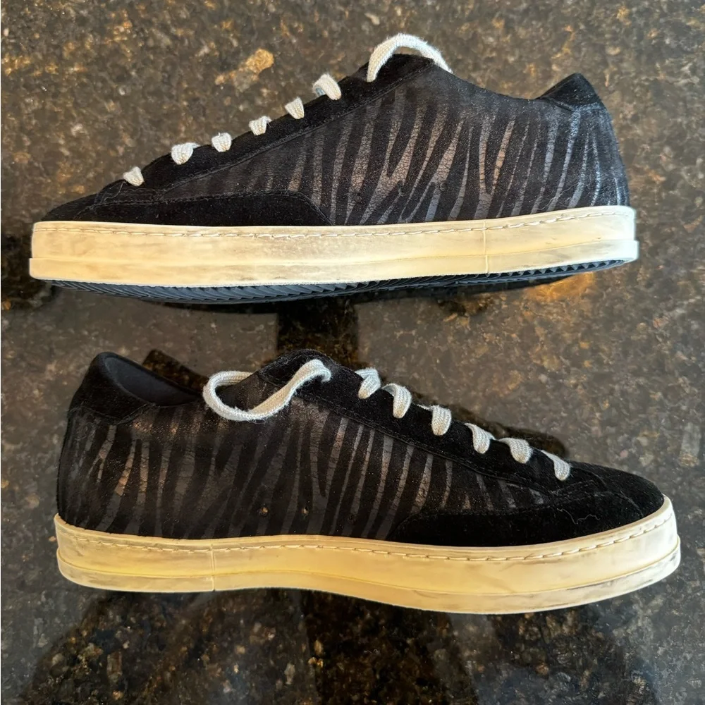 P448 Zebra Iridescent Low-Top Sneakers EU 36